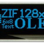 128x32 OLED Blue - Crystalfontz America