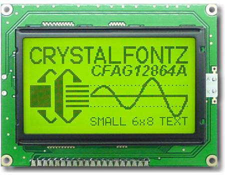 Crystalfontz Positive Mode LCD - CFAG 128x64 Graphic LCD Display