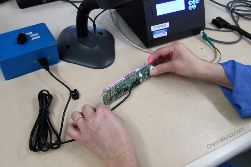 Crystalfontz Production Line - Barcode Scanning