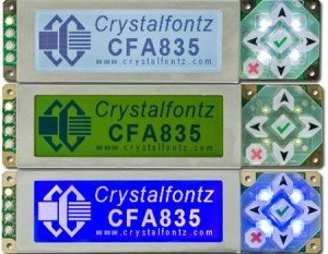 Crystalfontz 835 Keypad LCD Display Modules
