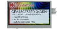 480x272 4.3" Non-Touch EVE Accelerated TFT Module CFA480272E0-043SN