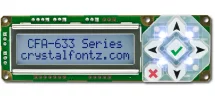 16x2 Character USB LCD Module CFA633-TFH-KU