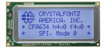 Blue SPI 20x4 Character LCD CFA634-TFH-KP