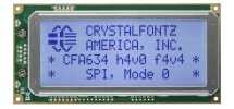 Blue SPI 20x4 Character LCD CFA634-TFH-KP
