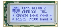 20x4 RS-232 Serial Character LCD CFA634-TFH-KS