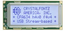 Light Blue 20x4 Character USB LCD CFA634-TFH-KU