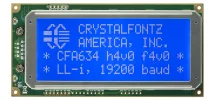 Inverted Logic Level Serial 20x4 Character LCD CFA634-TMI-KN
