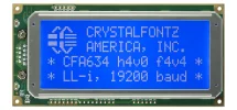 Inverted Logic Level Serial 20x4 Character LCD CFA634-TMI-KN