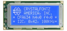 Blue 20x4 Serial RS-232 Character LCD CFA634-TMI-KS