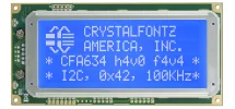 Blue 20x4 Serial RS-232 Character LCD CFA634-TMI-KS