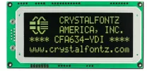 Dark 20x4 Character I2C LCD CFA634-YDI-KC