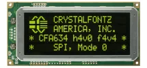 FFSTN Negative 20x4 Character SPI LCD CFA634-YDI-KP
