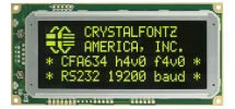 20x4 Character Serial RS-232 LCD CFA634-YDI-KS