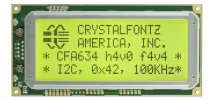 Yellow 20x4 Character I2C LCD CFA634-YFH-KC
