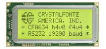 20x4 Serial RS232 Character LCD CFA634-YFH-KS