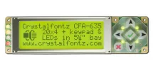 Yellow 20x4 Character RS232 LCD CFA635-YYK-KS