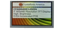 800x480 5" EVE TFT Display CFA800480E3-050SN