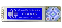 Dark Blue 244x68 Graphic Display Module CFA835-TML