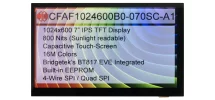 7" Capacitive Touchscreen EVE TFT CFAF1024600B0-070SC-A1