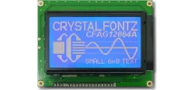 White on Blue 2.9 inch Graphic LCD CFAG12864A-TMI-VN