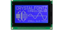 128x64 White on Blue Graphic LCD CFAG12864B-TMI-V