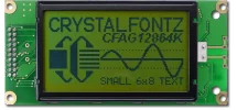 Sunlight Readable 128x64 Graphic LCD CFAG12864K-YYH-TN