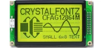 Black on Yellow-Green 128x64 Graphic LCD CFAG12864M-YYH-TN