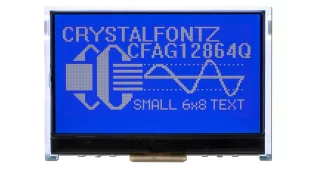 Low Power Graphic LCD Arduino Kit (CFAG12864Q1-TMI-E1-2)