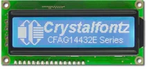 White on blue 144x32 Graphic LCD CFAG14432E-TMI-TT