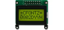 Backlit 8x2 Character Sunlight Readable LCD CFAH0802D-YYH-JP