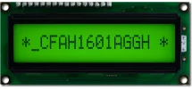 16x1 Character Sunlight Readable LCD CFAH1601A-GGH-JT