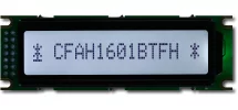 Sunlight Readable 16x1 Character LCD CFAH1601B-TFH-ET