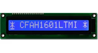 Large 16x1 Character LCD (CFAH1601L-TMI-ET)