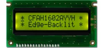 Sunlight Readable Edge-Lit 16x2 Character LCD CFAH1602A-YYH-JTE