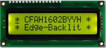 16x2 Yellow-Green Backlit Character LCD CFAH1602B-YYH-JTE