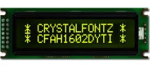 Yellow-Black 16x2 Character LCD CFAH1602D-YTI-ET