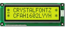 Transflective Yellow 16x2 Character LCD CFAH1602L-YYH-JT