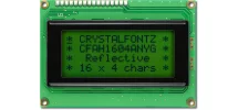 Reflective 16x4 Character LCD CFAH1604A-NYG-JT