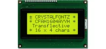 Black on Yellow 16x4 Character LCD CFAH1604A-YYH-JT