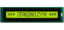 Transflective 20x1 Character LCD CFAH2001Z-YYH-JP