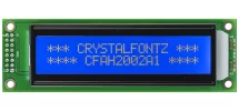 20x2 Character LCD White on Blue CFAH2002A1-TMI-JT