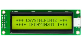 20x2 Dark on Yellow Character LCD (3.3v) (CFAH2002A1-YYH-JTV)