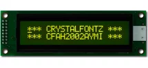 20x2 Character LCD Yellow on Green CFAH2002A-YMI-JTV