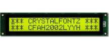 Sunlight Readable 20x2 Character LCD CFAH2002L-YYH-ET
