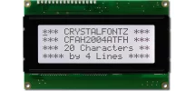 Sunlight Readable 20x4 Character LCD CFAH2004A-TFH-JT
