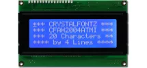 White on Blue 20x4 Character Module CFAH2004A-TMI-JT