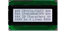 Black on Gray 20x4 Character LCD CFAH2004B-TFH-ET