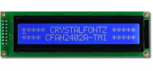 Blue 24x2 Character Standard LCD CFAH2402A-TMI-JT