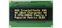 20x4  Parallel Character OLED CFAL2004A-Y