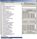 Every command available in the CFA-635 firmware can be selected from the drop-down menu.